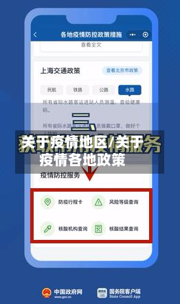 关于疫情地区/关于疫情各地政策-第2张图片