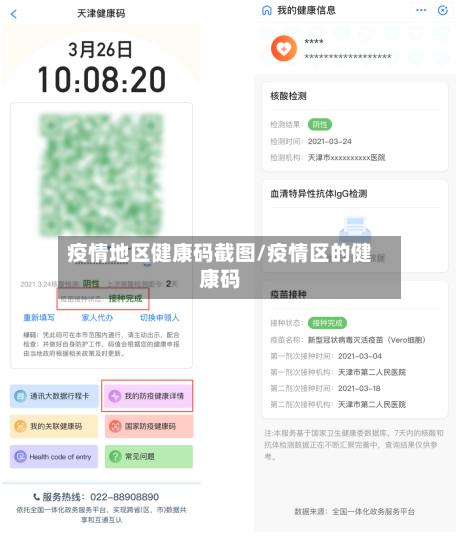 疫情地区健康码截图/疫情区的健康码