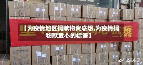 【为疫情地区捐献物资感想,为疫情捐物献爱心的标语】-第2张图片