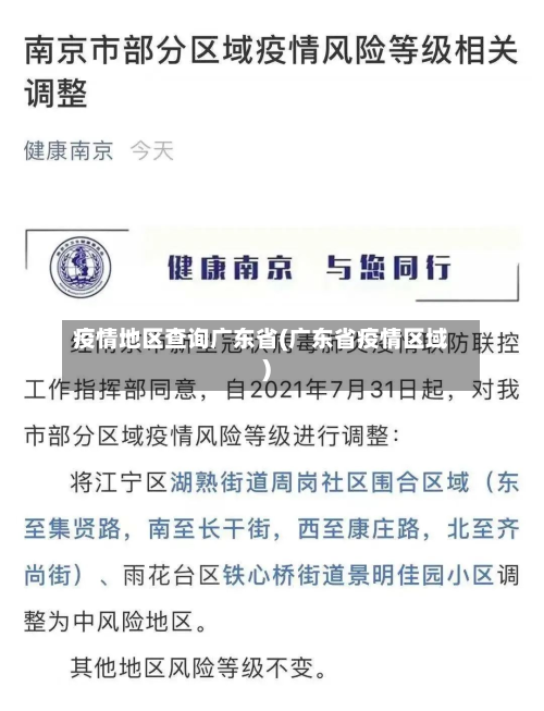 疫情地区查询广东省(广东省疫情区域)